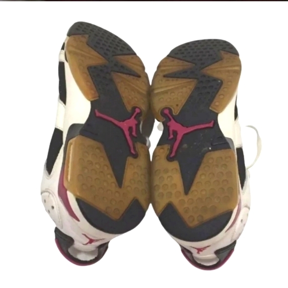 Nike Air Jordan 6 Retro GS 7Y Fuchsia Black White womens sz 8.5 mens 7 768878 - Picture 6 of 6